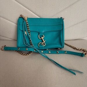 Rebecca Minkoff Teal Leather Crossbody Bag
